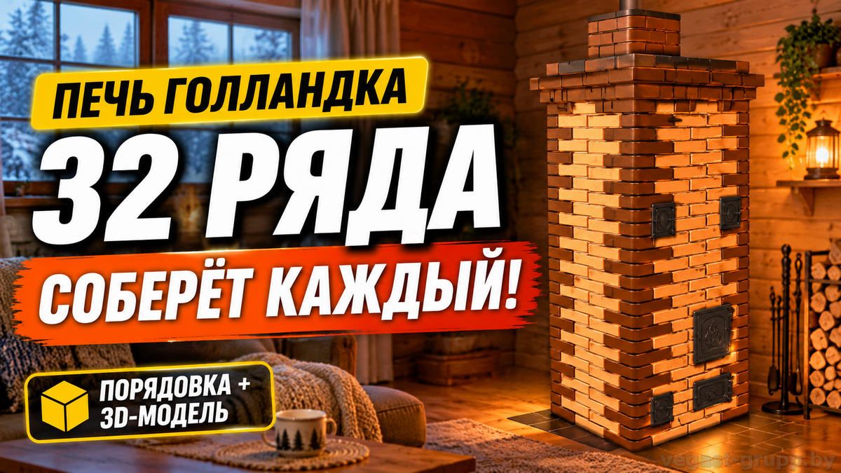 Печь «Голландка»: тепло для дома 30-40 м² без лишних сложностей